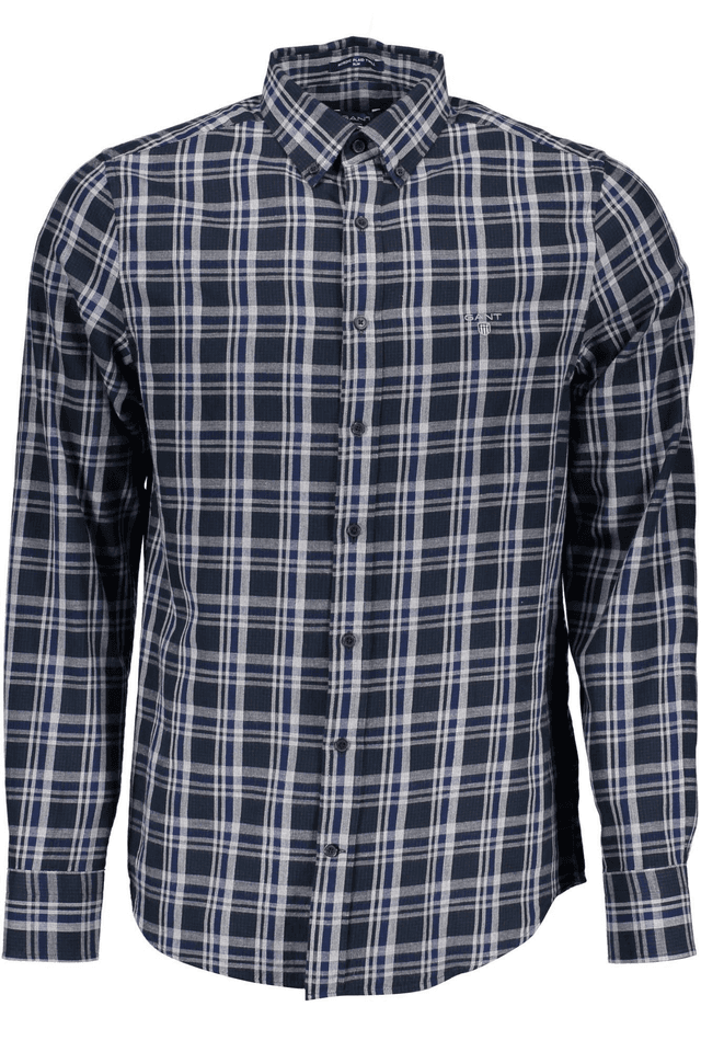 376GANT CAMICIA MANICHE LUNGHE UOMO BLU