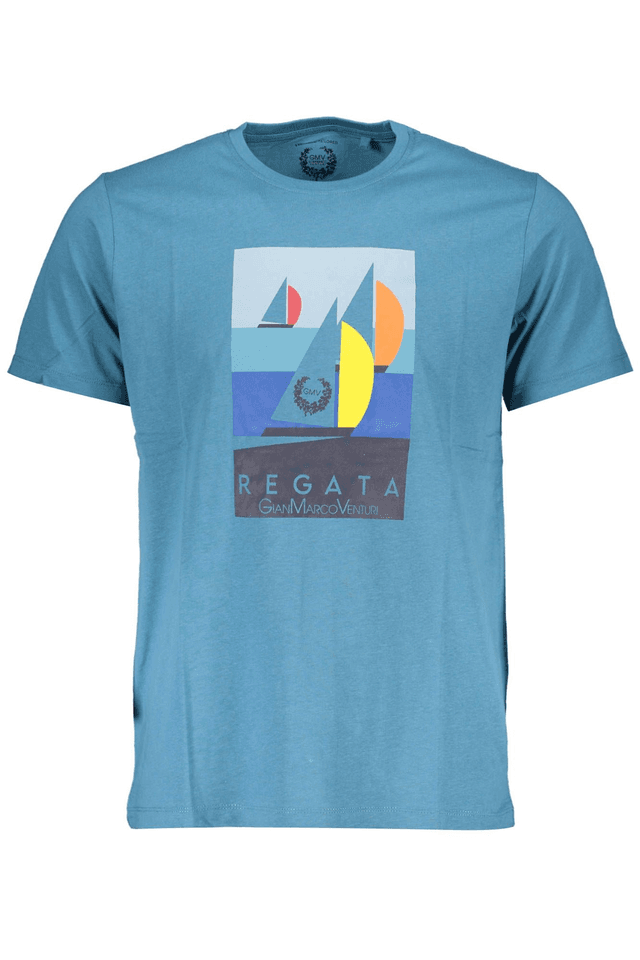 4045GIAN MARCO VENTURI T-SHIRT MANICHE CORTE UOMO BLU