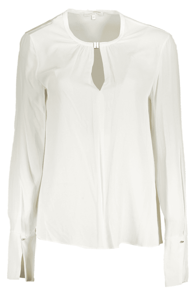 5966PATRIZIA PEPE CAMICIA MANICHE LUNGHE DONNA BIANCO