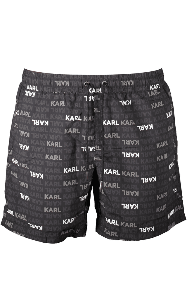 3533KARL LAGERFELD BEACHWEAR COSTUME PARTE SOTTO UOMO NERO