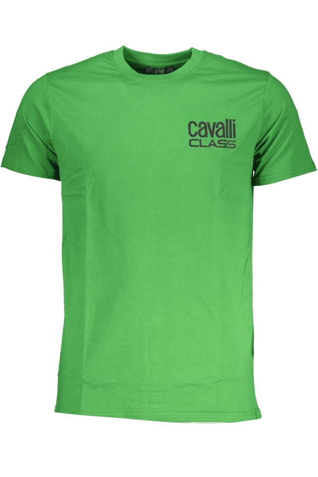 7863CAVALLI CLASS T-SHIRT MANICHE CORTE UOMO VERDE