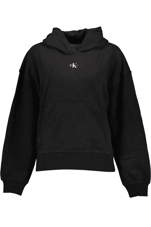 2987CALVIN KLEIN FELPA SENZA ZIP DONNA NERO