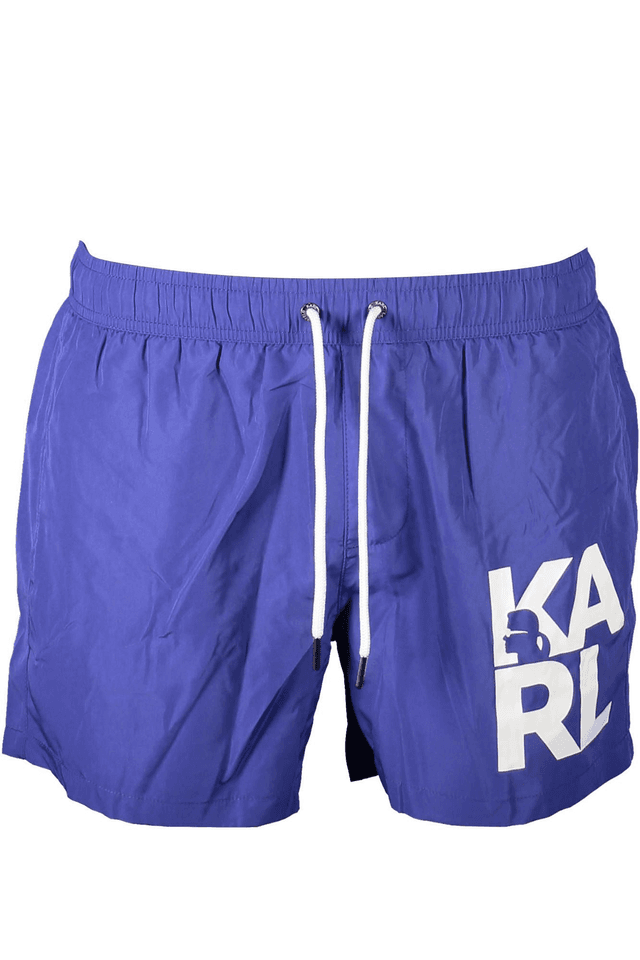 3531KARL LAGERFELD BEACHWEAR COSTUME PARTE SOTTO UOMO BLU