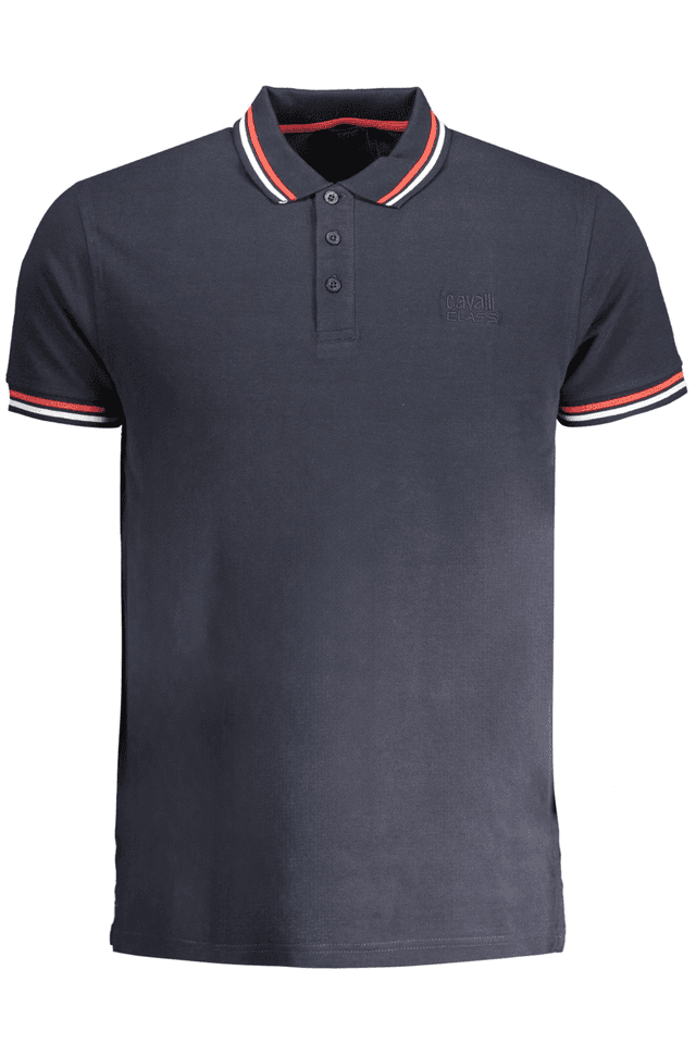 8993CAVALLI CLASS POLO MANICHE CORTE UOMO BLU