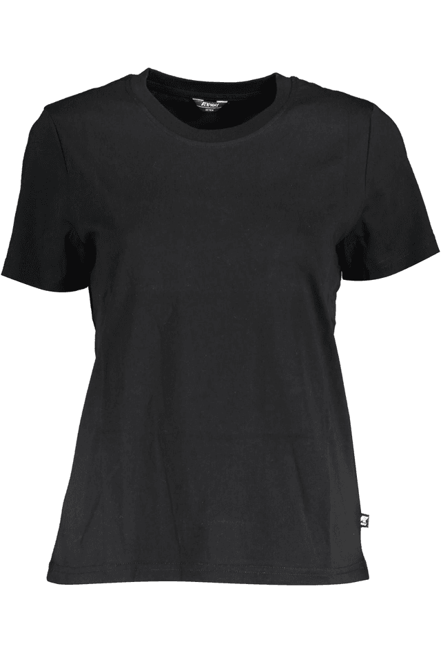 4495K-WAY T-SHIRT MANICHE CORTE DONNA NERO
