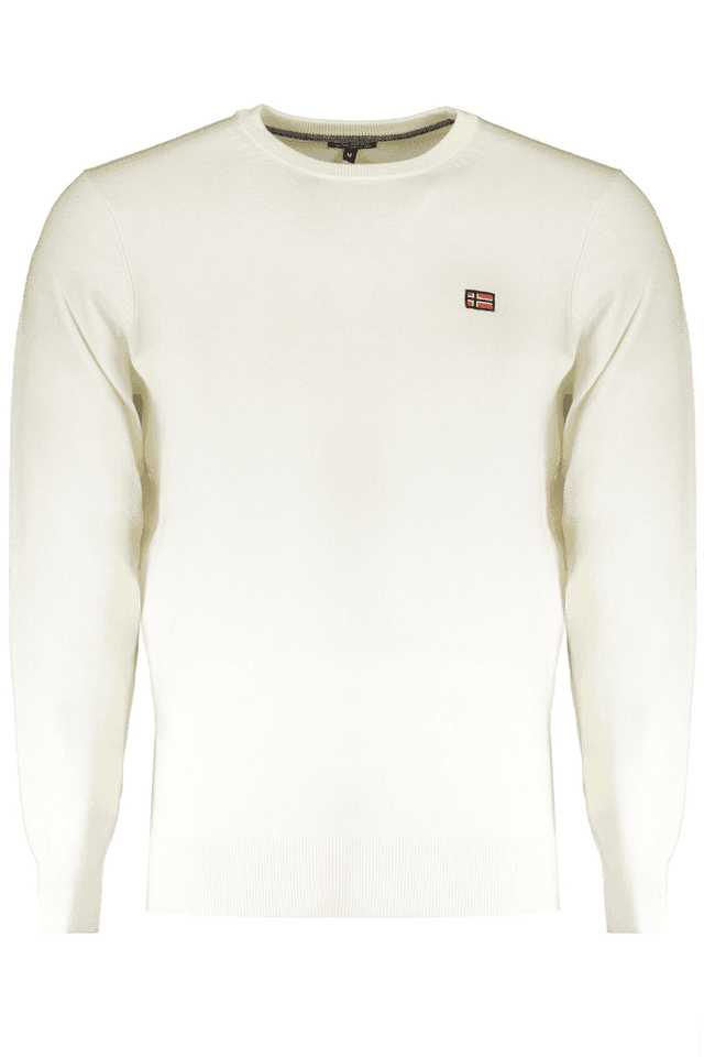 10314NORWAY 1963 MAGLIA UOMO BIANCO
