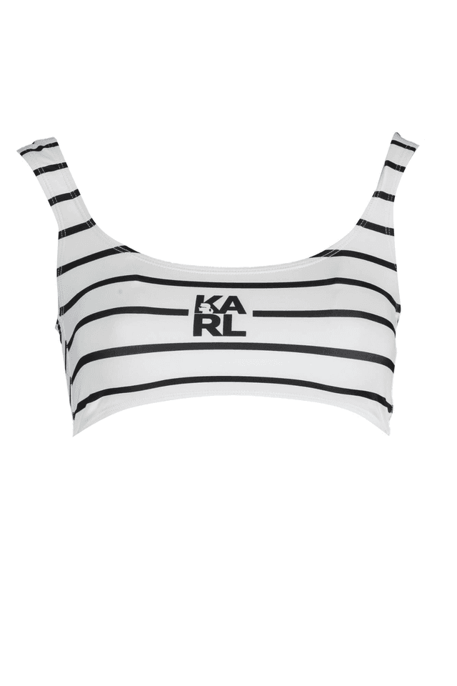 2874KARL LAGERFELD BEACHWEAR COSTUME PARTE SOPRA DONNA BIANCO