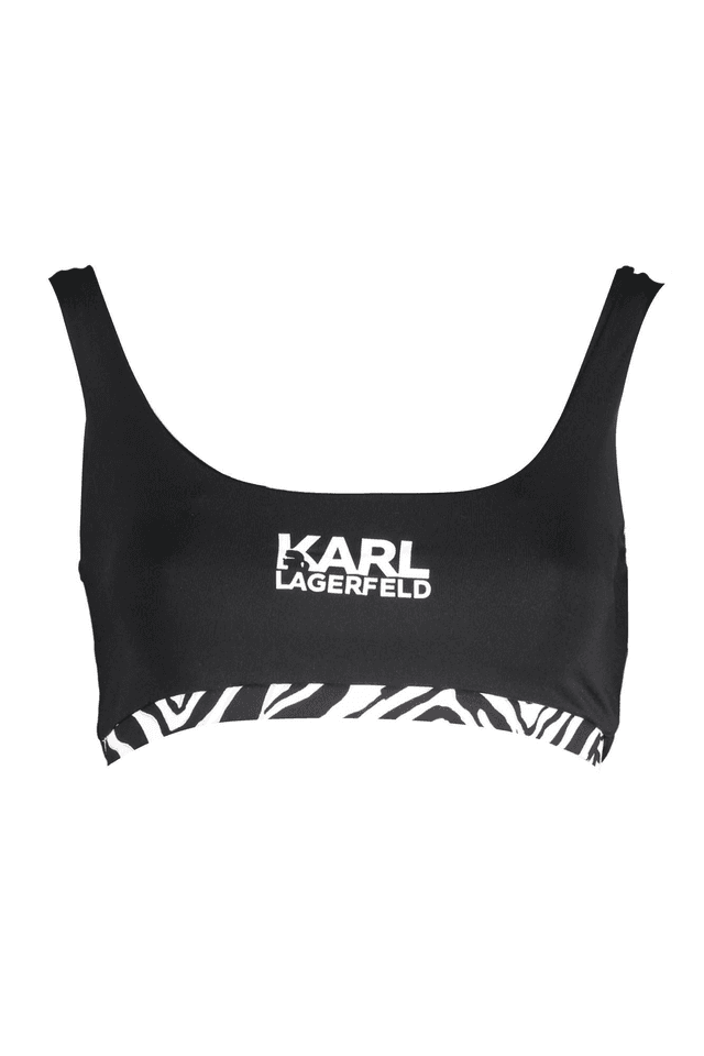 2921KARL LAGERFELD BEACHWEAR COSTUME PARTE SOPRA DONNA NERO