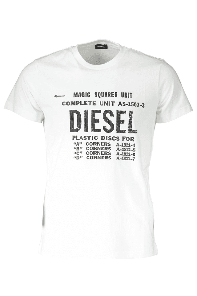 709DIESEL T-SHIRT MANICHE CORTE UOMO BIANCO