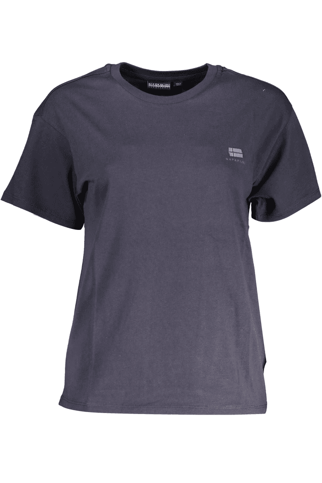3455NAPAPIJRI T-SHIRT MANICHE CORTE DONNA BLU