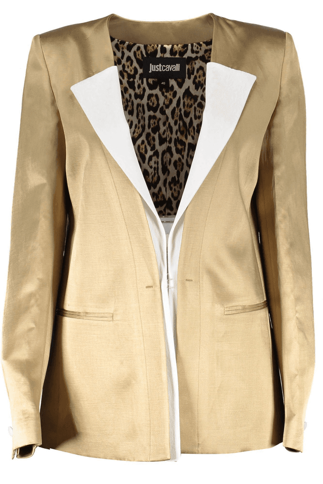 540JUST CAVALLI GIACCA CLASSICA DONNA ORO