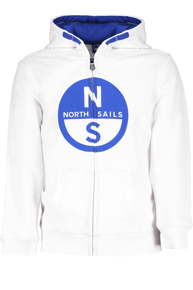 8390NORTH SAILS FELPA CON ZIP BAMBINO BIANCO