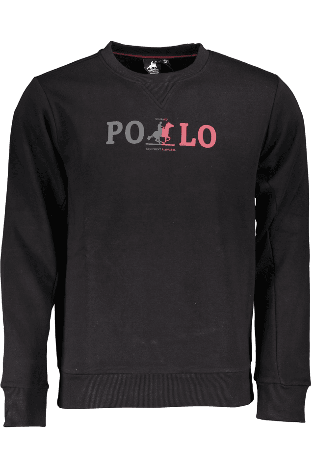 7352U.S. GRAND POLO FELPA SENZA ZIP UOMO NERO