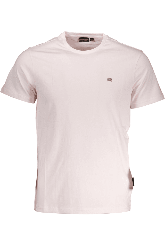 3449NAPAPIJRI T-SHIRT MANICHE CORTE UOMO ROSA