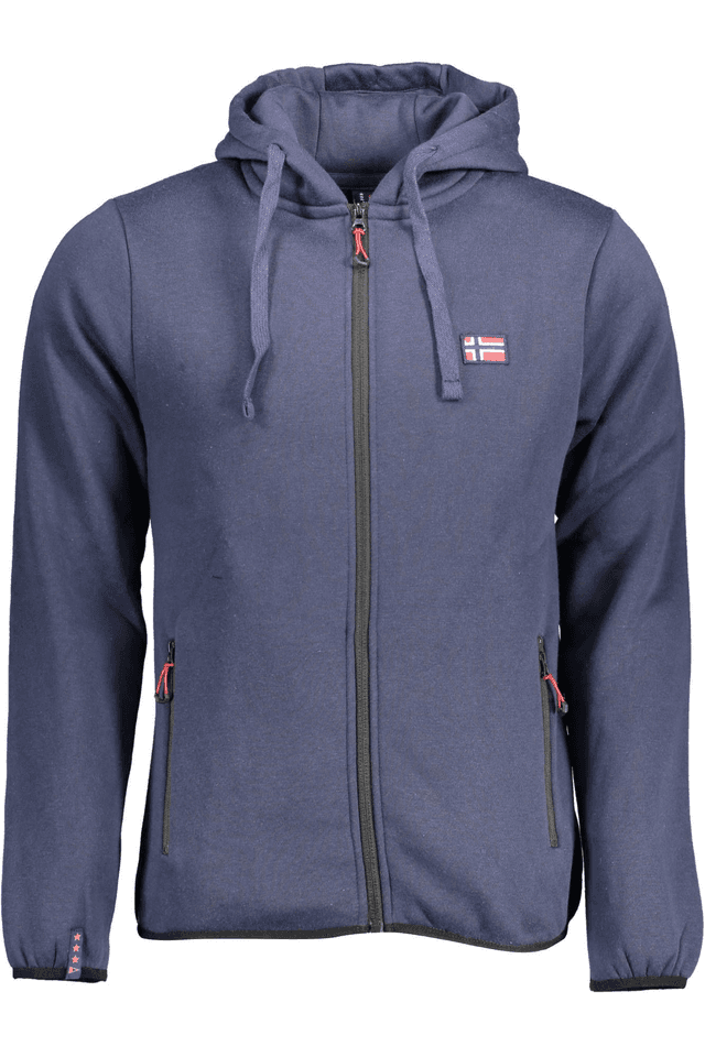 2649NORWAY 1963 FELPA CON ZIP UOMO BLU