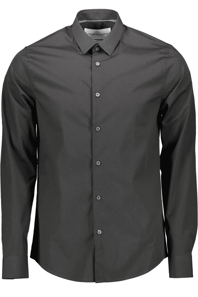 1254CALVIN KLEIN CAMICIA MANICHE LUNGHE UOMO NERO