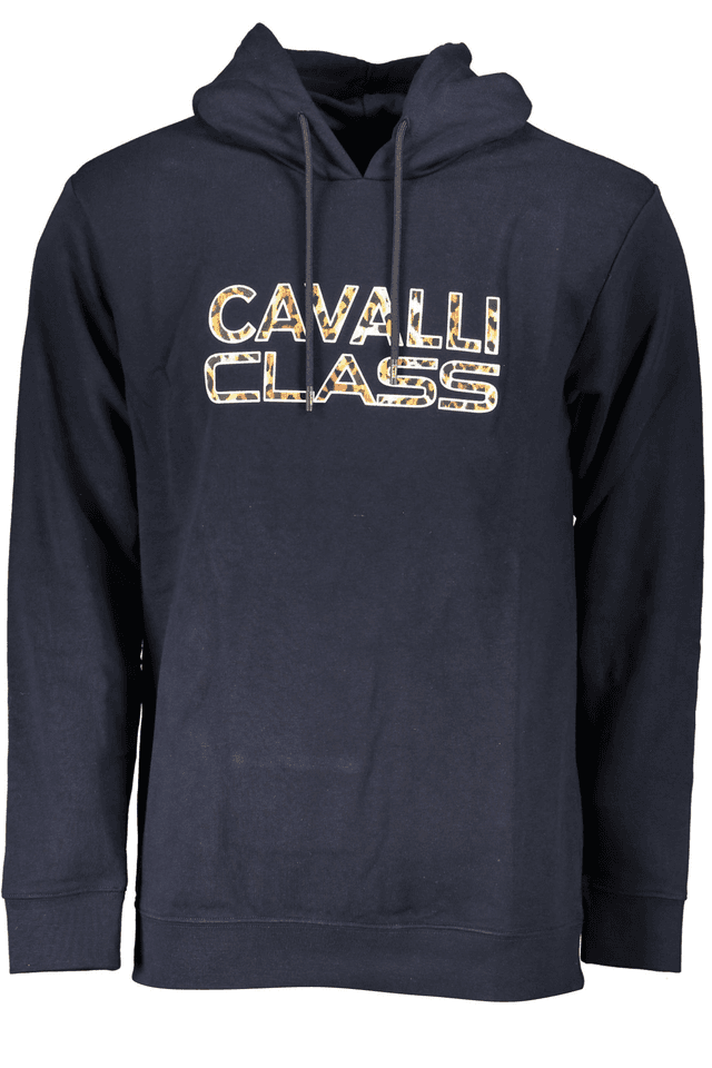 6813CAVALLI CLASS FELPA SENZA ZIP UOMO BLU