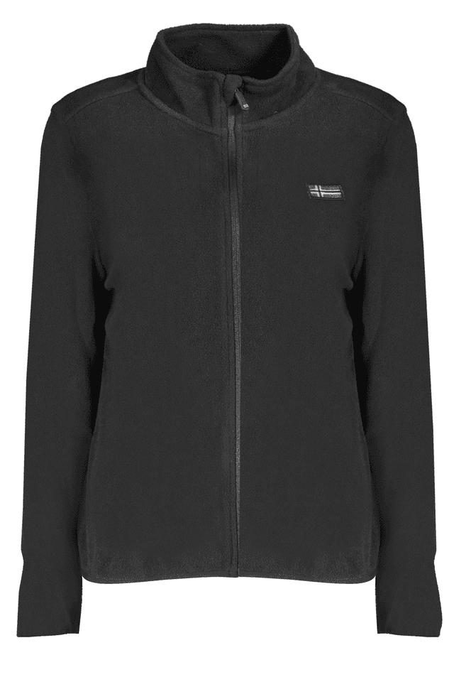 10140NORWAY 1963 FELPA CON ZIP DONNA NERO