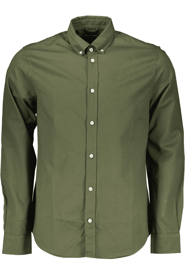 5166NORTH SAILS CAMICIA MANICHE LUNGHE UOMO VERDE