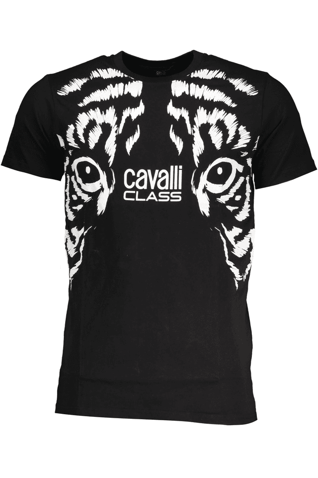 7860CAVALLI CLASS T-SHIRT MANICHE CORTE UOMO NERO
