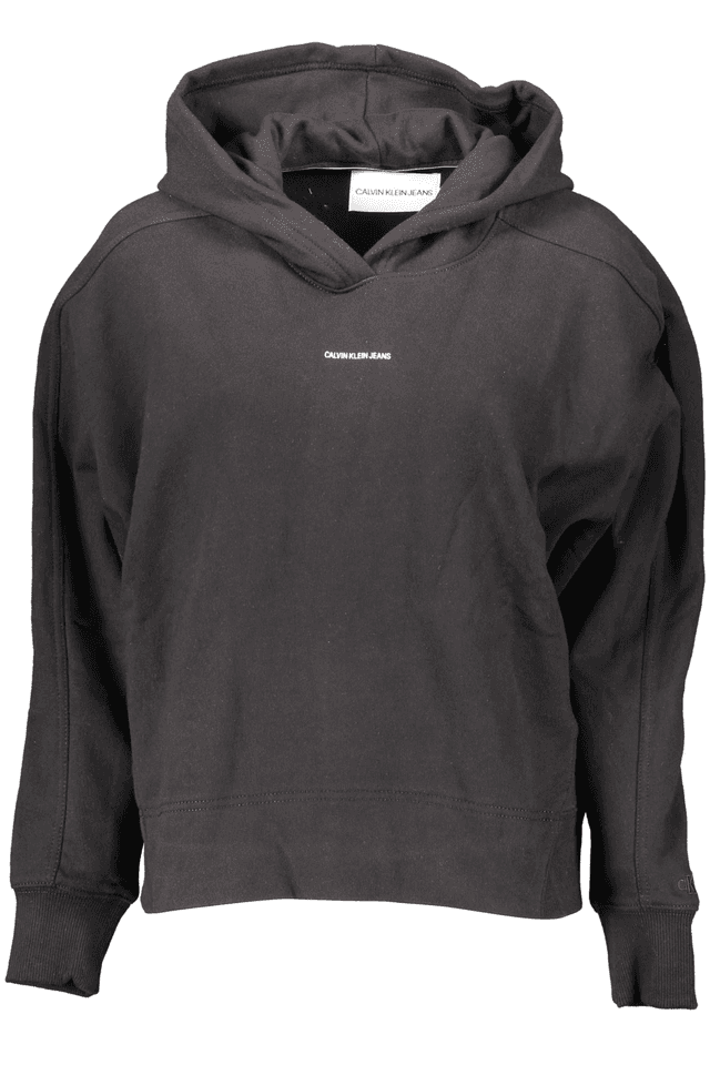 1066CALVIN KLEIN FELPA SENZA ZIP DONNA NERO