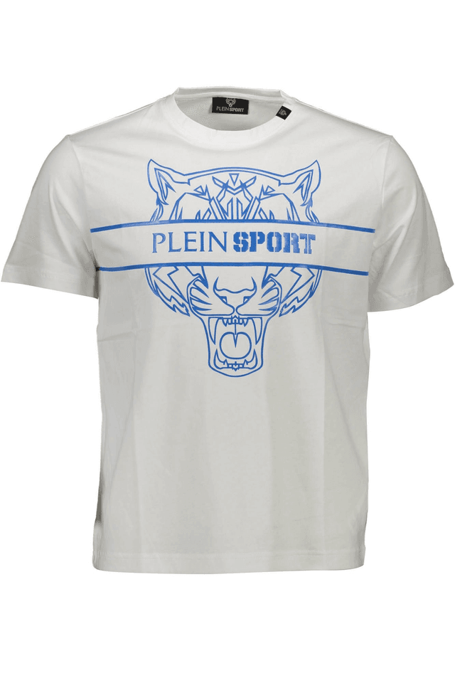 1213PLEIN SPORT T-SHIRT MANICHE CORTE UOMO BIANCO