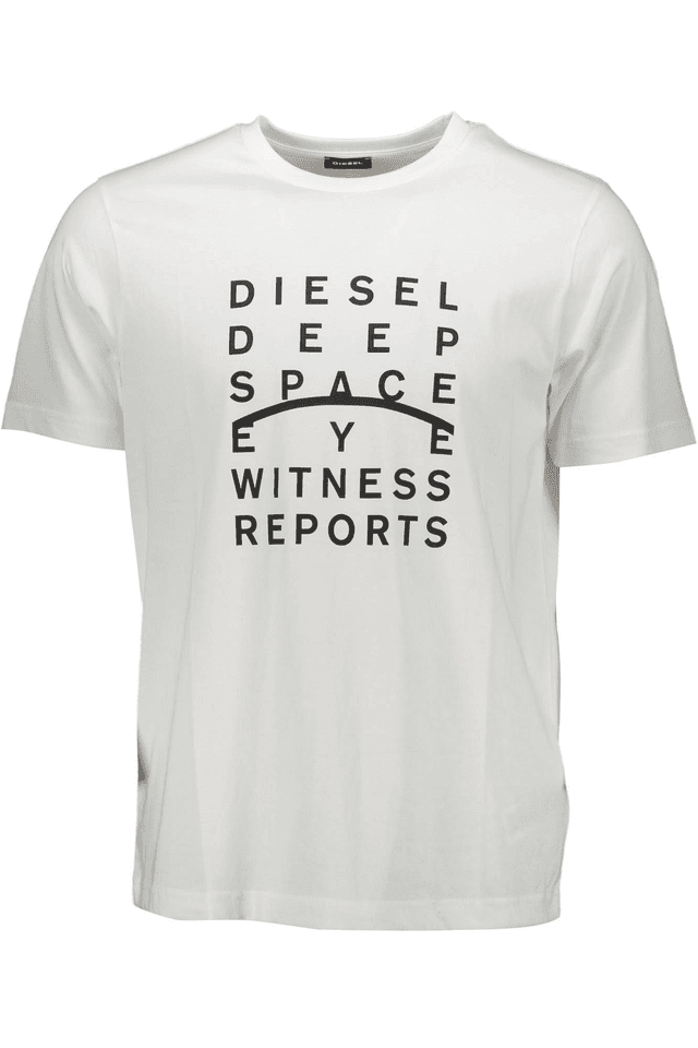 816DIESEL T-SHIRT MANICHE CORTE UOMO BIANCO
