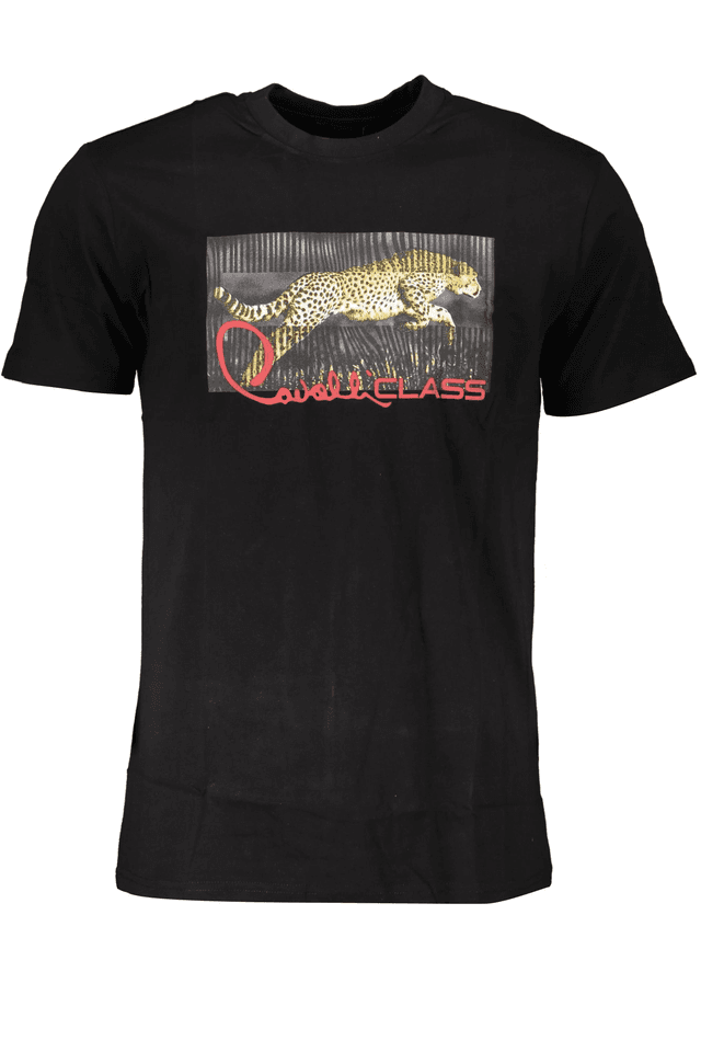 6817CAVALLI CLASS T-SHIRT MANICHE CORTE UOMO NERO