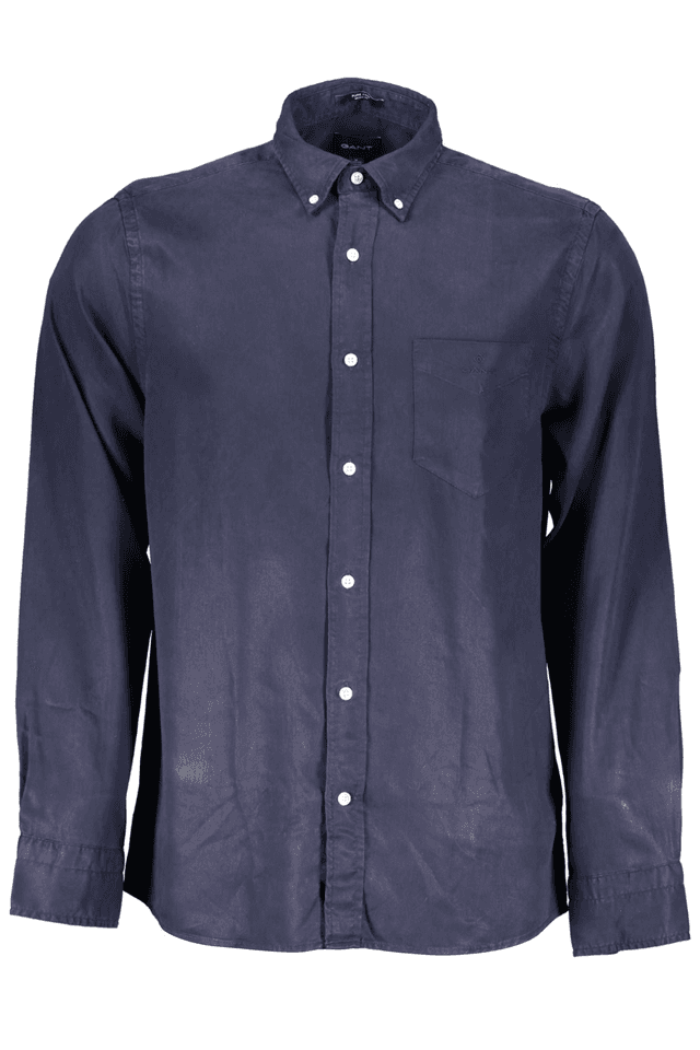 1995GANT CAMICIA MANICHE LUNGHE UOMO BLU