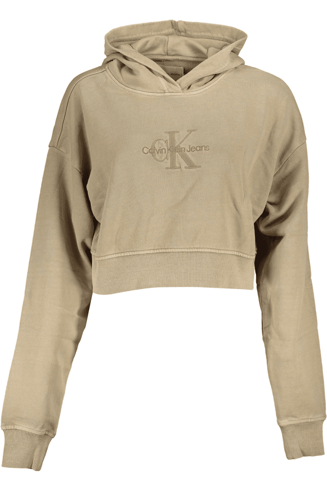 5880CALVIN KLEIN FELPA SENZA ZIP DONNA BEIGE