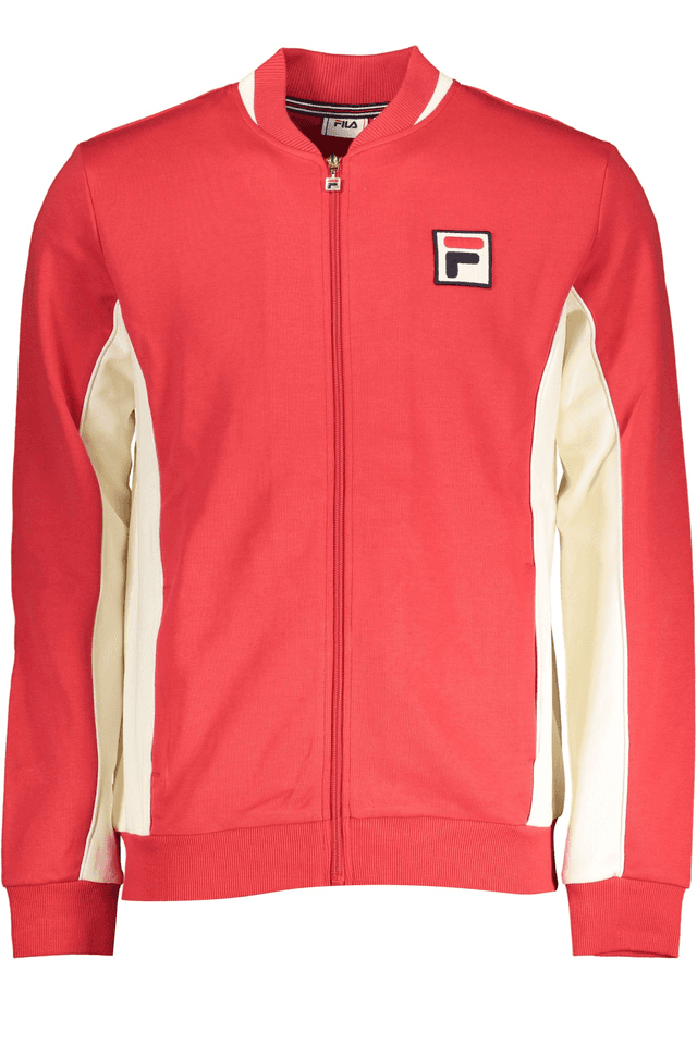 7927FILA FELPA CON ZIP UOMO ROSSO
