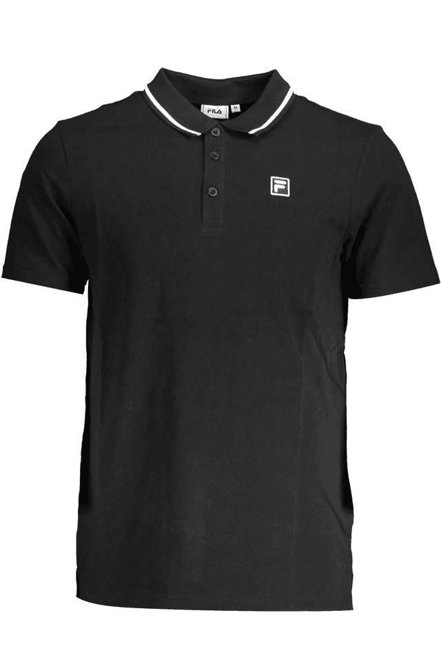 3490FILA POLO MANICHE CORTE UOMO NERO
