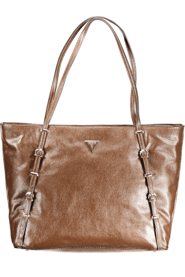10033GUESS JEANS BORSA DONNA MARRONE