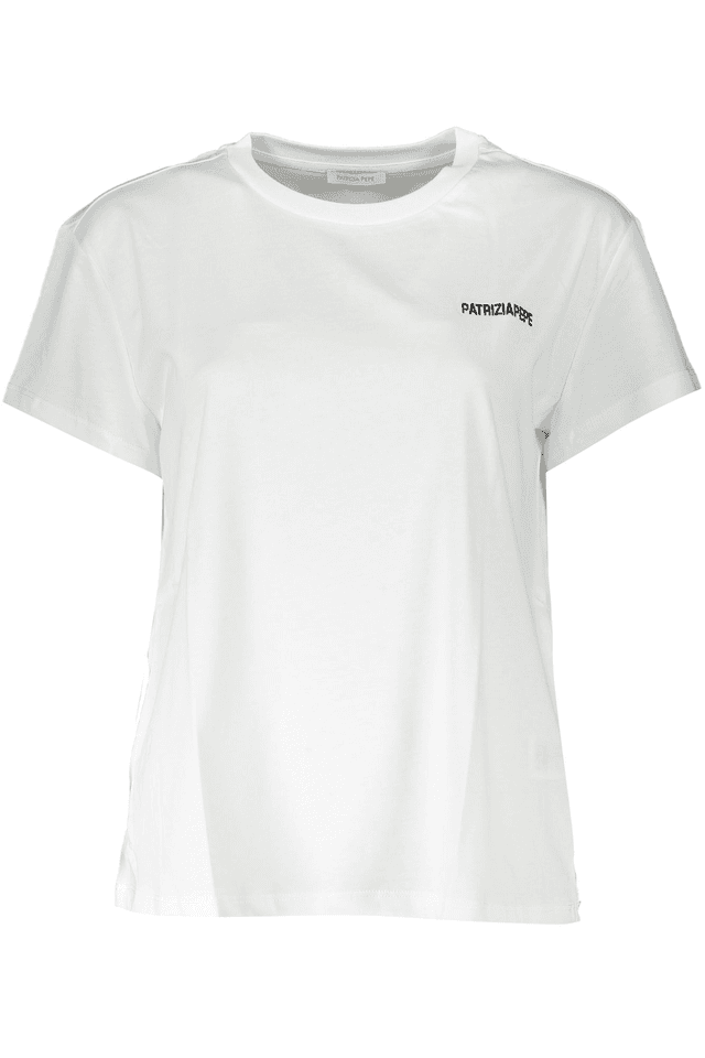 8076PATRIZIA PEPE T-SHIRT MANICHE CORTE DONNA BIANCO