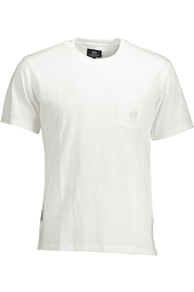 1608LA MARTINA T-SHIRT MANICHE CORTE UOMO BIANCO