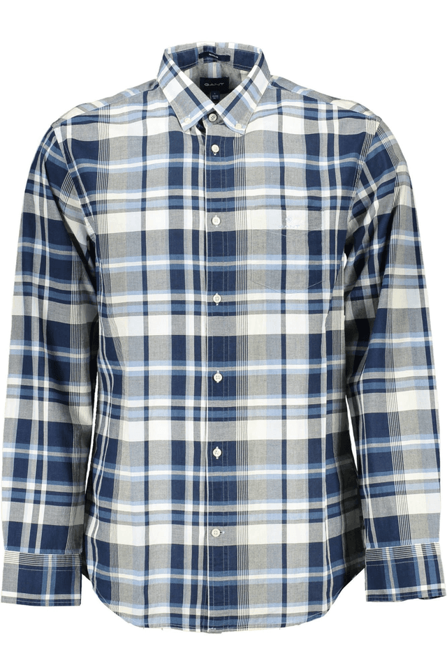 380GANT CAMICIA MANICHE LUNGHE UOMO BLU