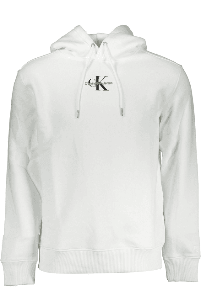 4639CALVIN KLEIN FELPA SENZA ZIP UOMO BIANCO