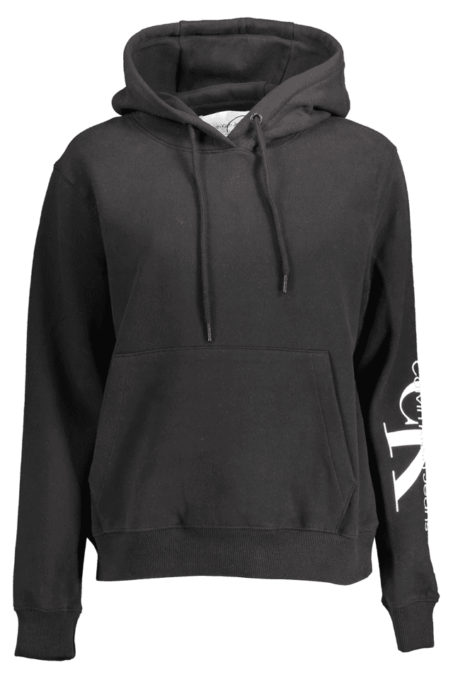 1849CALVIN KLEIN FELPA SENZA ZIP DONNA NERO