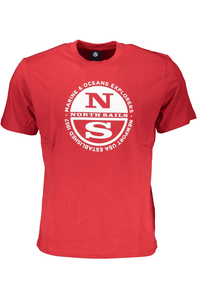 7142NORTH SAILS T-SHIRT MANICHE CORTE UOMO ROSSO