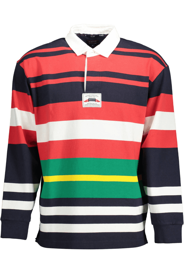 1742GANT POLO MANICHE LUNGHE UOMO BLU