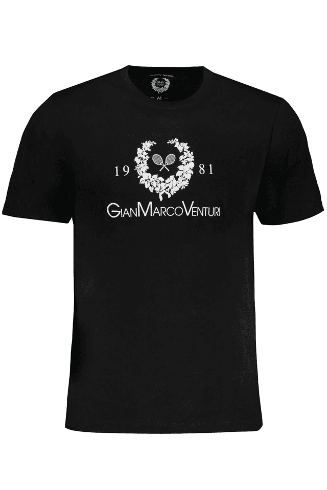 9587GIAN MARCO VENTURI T-SHIRT MANICHE CORTE UOMO NERO