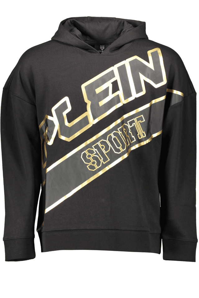1096PLEIN SPORT FELPA SENZA ZIP UOMO NERO