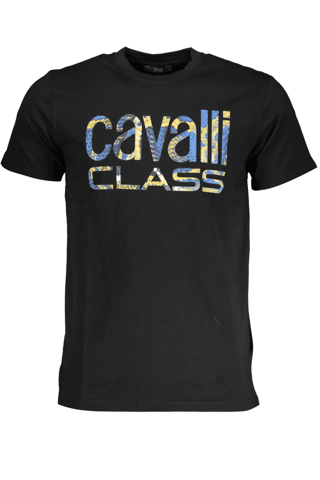 7861CAVALLI CLASS T-SHIRT MANICHE CORTE UOMO NERO