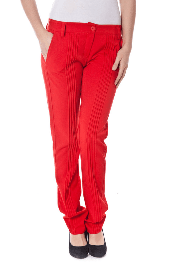 1027DENNY ROSE PANTALONE DONNA ROSSO