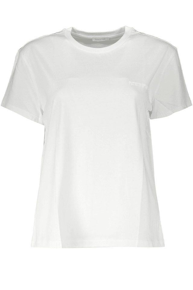 7677PATRIZIA PEPE T-SHIRT MANICHE CORTE DONNA BIANCO