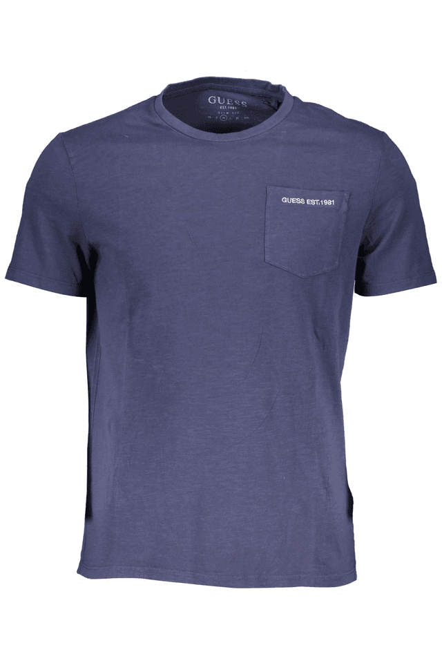 545GUESS JEANS T-SHIRT MANICHE CORTE UOMO BLU