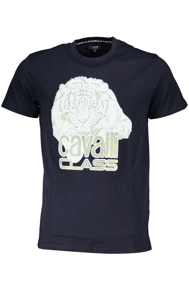4525CAVALLI CLASS T-SHIRT MANICHE CORTE UOMO BLU