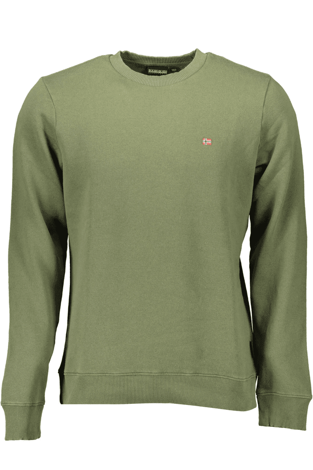 1055NAPAPIJRI FELPA SENZA ZIP UOMO VERDE