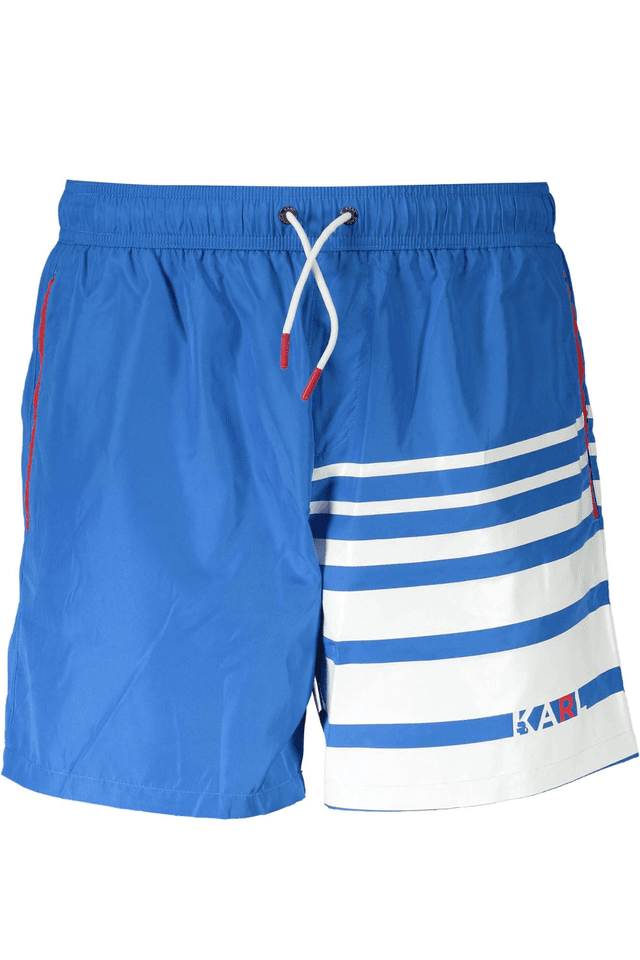 3299KARL LAGERFELD BEACHWEAR COSTUME PARTE SOTTO UOMO AZZURRO