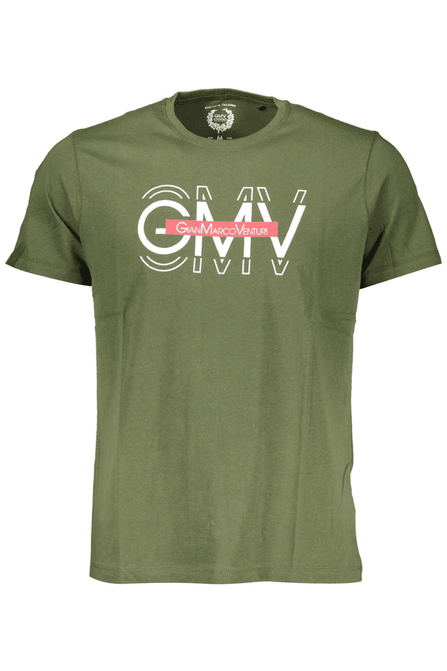 4056GIAN MARCO VENTURI T-SHIRT MANICHE CORTE UOMO VERDE